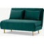 Picture of Bessie Small Sofa Bed, Seafoam Blue Velvet