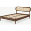 Picture of Reema King Size Bed, Dark Stain & Cane