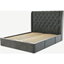 Picture of Romare King size Bed  with Drawers, Steel Grey  Velvet