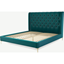 Picture of Romare Super King size Bed, Tuscan Teal  Velvet with Brass Legs