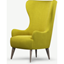 Picture of Bodil Accent Armchair, Light Moss with Light Wood Leg