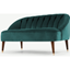 Picture of Margot 2 Seater Sofa, Peacock Blue Velvet