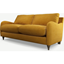 Picture of Custom MADE Sofia 2 Seater Sofa, Plush Tumeric Velvet with Light Wood Legs