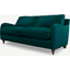Picture of Custom MADE Sofia 2 Seater Sofa, Plush Mallard Velvet with Light Wood Legs