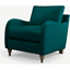 Picture of Custom MADE Sofia Armchair, Plush Mallard Velvet with Light Wood Leg