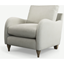 Picture of Custom MADE Sofia Armchair, Plush SIlver Velvet with Light Wood Leg