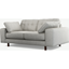 Picture of Content by Terence Conran Tobias, 2 Seater Sofa, Textured Weave Grey, Dark Wood Leg