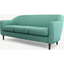 Picture of Custom MADE Tubby 3 Seater Sofa, Soft Teal with Dark Wood Legs