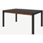Picture of Corinna 6 Seat Dining Table, Grey HPL & Black