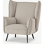 Picture of Linden Accent Armchair, Stone Micro Corduroy Velvet