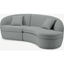 Picture of Reisa Right Hand Facing Chaise End Sofa, Steel Boucle