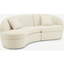 Picture of Reisa Left Hand Facing Chaise End Sofa, Whitewash Boucle