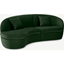 Picture of Reisa Left Hand Facing Chaise End Sofa, Pine Green Velvet
