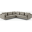 Picture of Vento 5 Seater Corner Sofa, Pale Putty Leather