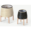 Picture of Melle Set of 2 Seagrass Planter Stands, Natural & Black