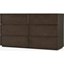 Picture of Langdon Wide Chest of Drawers, Dark Stain Ash