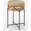 Picture of Moreno Side Table, Natural Cane & Glass