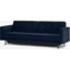 Picture of Rosslyn Click Clack Sofa Bed with Storage, Ink Blue Velvet