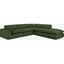 Picture of Samona Right Hand Facing Full Corner Sofa, Sage Corduroy Velvet