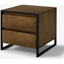 Picture of Rena 2 Drawer Bedside table, Mango Wood & Black