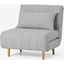 Picture of Bessie Single Sofa Bed, Luna Grey Weave