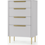 Picture of Ebro Tall Chest of Drawers, Grey
