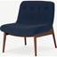 Picture of Halbert Accent Armchair, Midnight Blue Weave