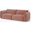 Picture of Dion 3 Seater Sofa, Blush Pink Velvet with Brass Frame