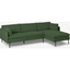 Picture of Zarina Right Hand Facing Chaise End Sofa, Meadow Corduroy Velvet