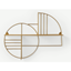 Picture of Leyla Graphic Wall Shelf, Brass