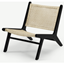 Picture of Modica Accent Armchair, Rattan & Matte Black