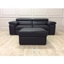 Picture of Fabio 3 Seater Sofa in Premium Leather 20JF with Adjustable Headrests + Storage Ottoman