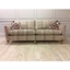Picture of Duresta Trafalgar 3 Seater Cushion Back Sofa in Bancroft Stripe Gemstone Fabric WITH CASTORS
