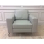 Picture of Elena Armchair in italian 10BZ leather with chrome legs