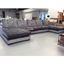 Picture of Ashdown large U shape Lounger sofa in Oneda Anthracite velvet