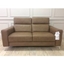 Picture of Orlando 2 Seater with chrome legs in 15WI LIGHT BROWN LEATHER