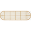 Picture of Selin King Size Headboard, Oval, Natural Rattan