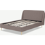 Picture of Trudy King Size Bed, Soft Mauve Velvet & Brass Legs