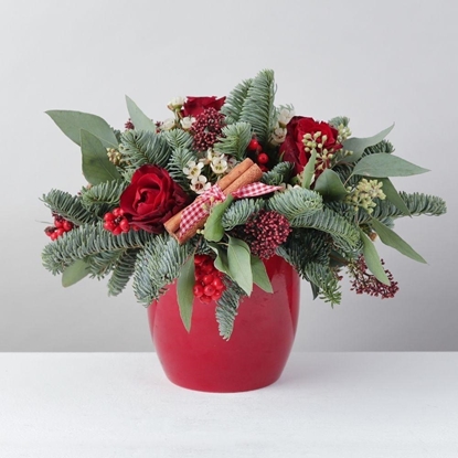 Picture of Zing flowers - Christmas Table arrangement