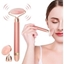 Picture of Electric Vibrating Natural Rose Quartz Jade Roller Face Lifting Real Genuine Green Jade Stone Facial Roller Beauty Massage Tool