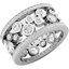 Picture of A unique Round Brilliant Cut diamond set ladies wedding/dress ring in 18ct white gold