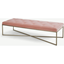 Picture of Julianne Ottoman, Blush Pink Cotton Velvet