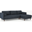 Picture of Scott 4 Seater Right Hand Facing Chaise End Corner Sofa, Cuba Blue Weave