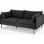 Picture of Zarina Large 2 Seater Sofa, Sterling Grey with Black Leg