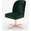 Picture of Margot Office Chair, Pine Green Velvet and Copper