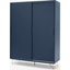 Picture of Elona Sliding Wardrobe, Dark Blue and Copper
