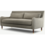 Picture of Content by Terence Conran Oksana 3 Seater Sofa, Athena Putty with Dark Wood Brass Leg