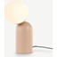 Picture of Vetro Table Lamp, Dusty Nude Pink and Opal Glass