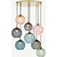 Picture of Ilaria Extra Large Cluster Pendant,  Multicolour & Brass