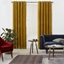 Picture of Julius Velvet Eyelet Lined Pair of Curtains, 135 x 260cm, Antique Gold